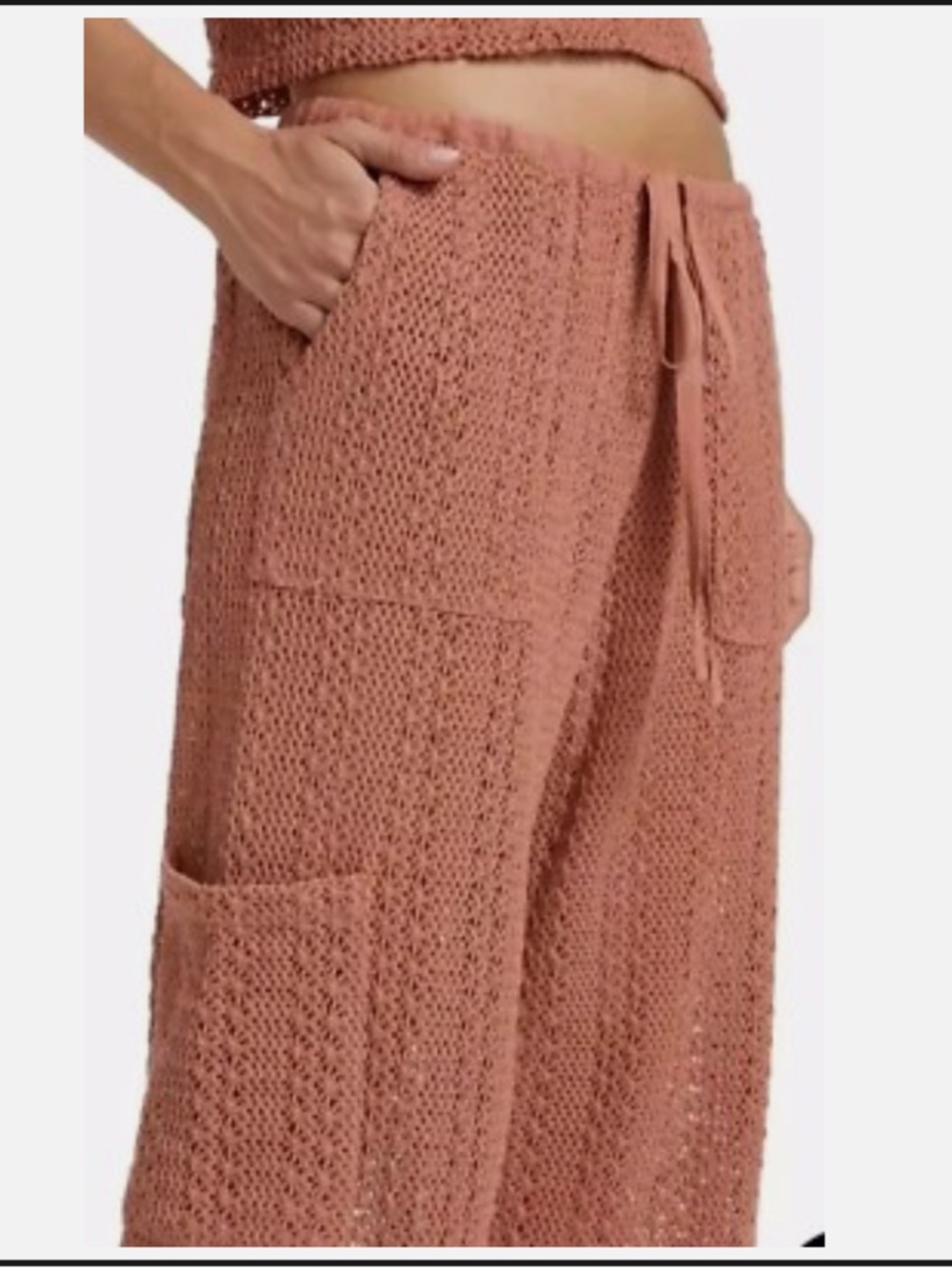Splendid Finley Crochet Cargo Pant Womens Size M